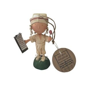 Demdaco Pint-Sized Professionals Girl Nurse Ornament Figurine 17187 New‎ NWT